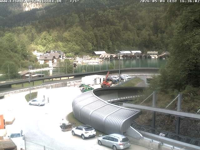 Archiv Foto Webcam Bobbahn mit Blickrichtung Königssee