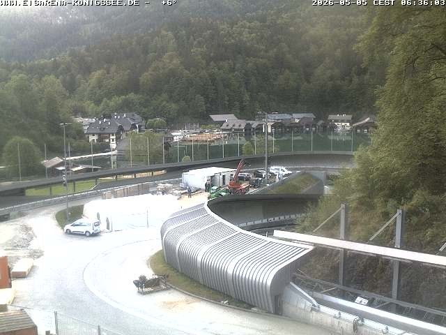 Archiv Foto Webcam Bobbahn mit Blickrichtung Königssee