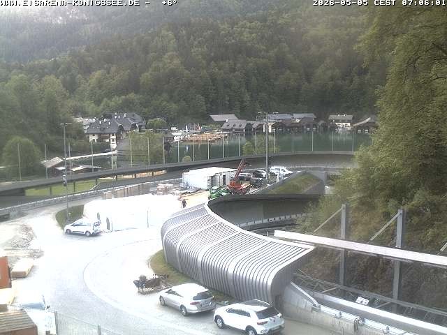 Archiv Foto Webcam Bobbahn mit Blickrichtung Königssee