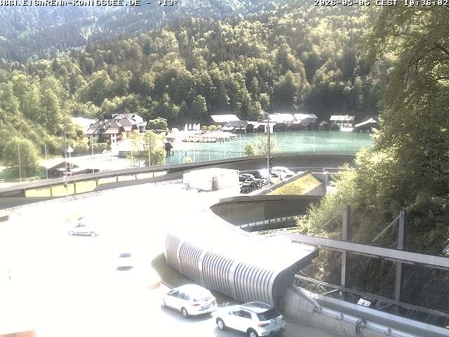 Archiv Foto Webcam Bobbahn mit Blickrichtung Königssee