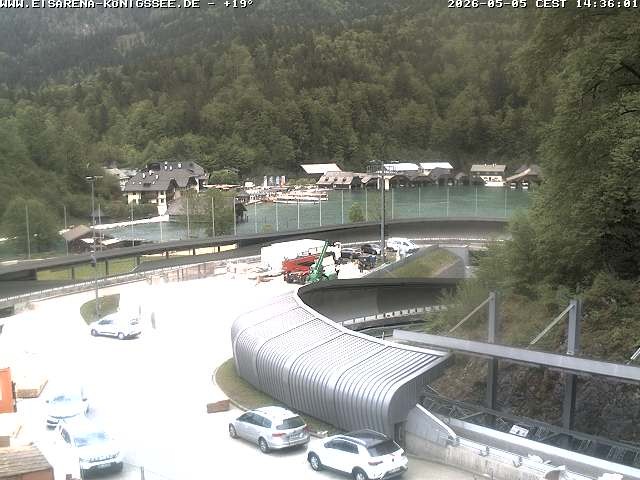 Archiv Foto Webcam Bobbahn mit Blickrichtung Königssee
