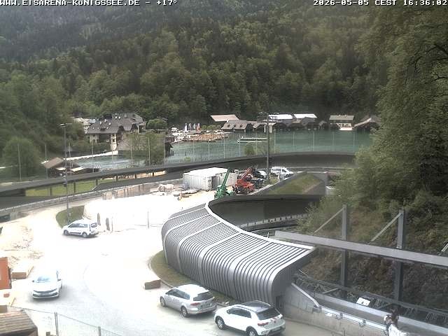 Archiv Foto Webcam Bobbahn mit Blickrichtung Königssee