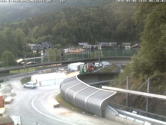 Archiv Foto Webcam Bobbahn mit Blickrichtung Königssee