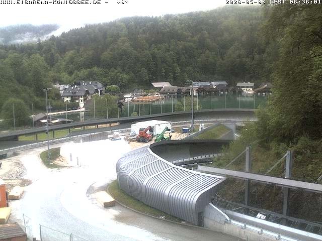 Archiv Foto Webcam Bobbahn mit Blickrichtung Königssee