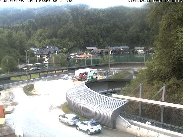 Archiv Foto Webcam Bobbahn mit Blickrichtung Königssee