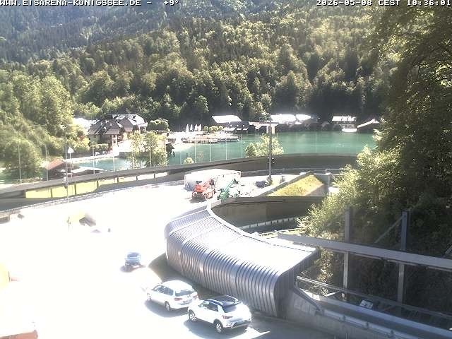 Archived image Webcam Bobsled run Koenigssee