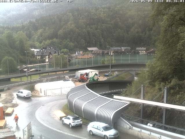 Archiv Foto Webcam Bobbahn mit Blickrichtung Königssee