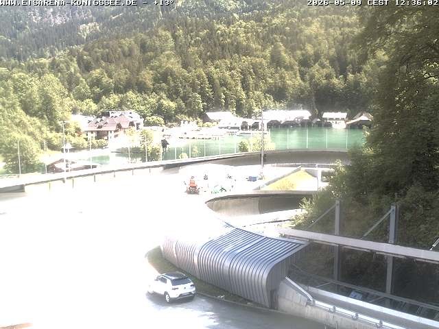 Archiv Foto Webcam Bobbahn mit Blickrichtung Königssee