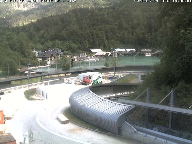 Archiv Foto Webcam Bobbahn mit Blickrichtung Königssee