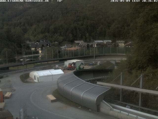 Archived image Webcam Bobsled run Koenigssee