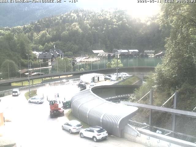 Archiv Foto Webcam Bobbahn mit Blickrichtung Königssee