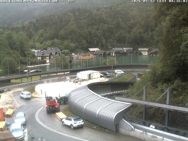 Archived image Webcam Bobsled run Koenigssee