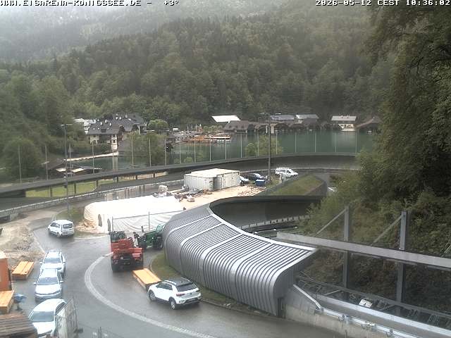 Archived image Webcam Bobsled run Koenigssee