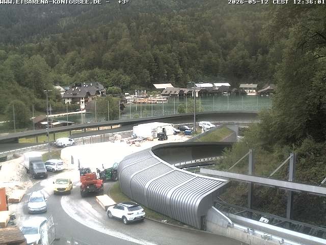 Archived image Webcam Bobsled run Koenigssee