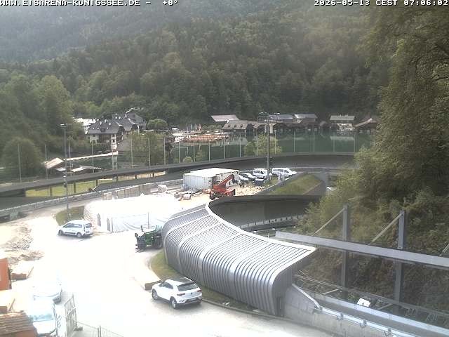 Archiv Foto Webcam Bobbahn mit Blickrichtung Königssee