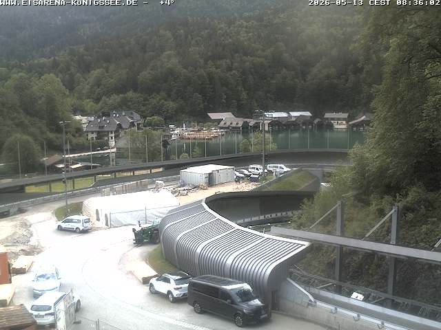 Archiv Foto Webcam Bobbahn mit Blickrichtung Königssee