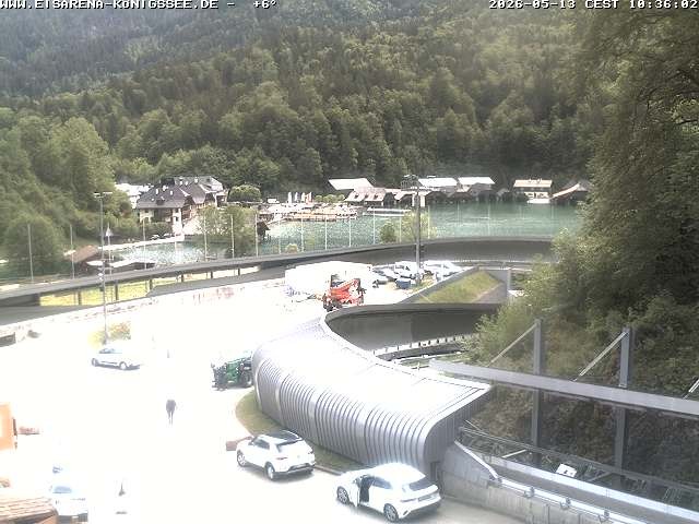 Archiv Foto Webcam Bobbahn mit Blickrichtung Königssee