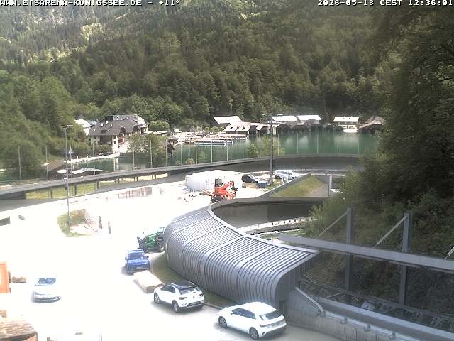 Archiv Foto Webcam Bobbahn mit Blickrichtung Königssee