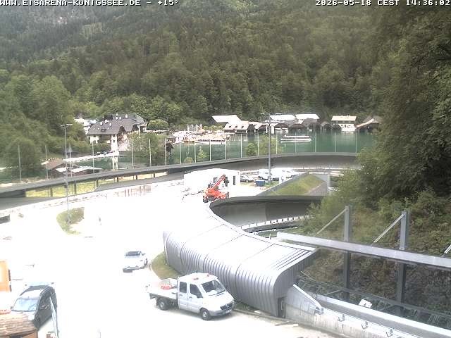 Archiv Foto Webcam Bobbahn mit Blickrichtung Königssee