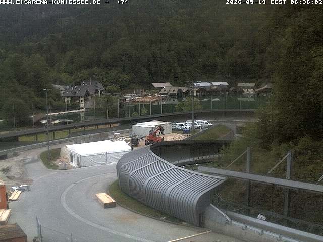 Archiv Foto Webcam Bobbahn mit Blickrichtung Königssee