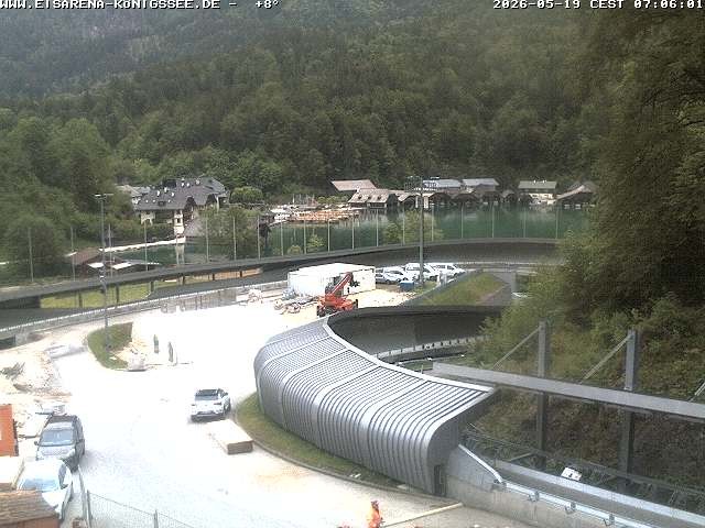 Archiv Foto Webcam Bobbahn mit Blickrichtung Königssee