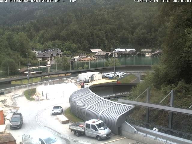 Archiv Foto Webcam Bobbahn mit Blickrichtung Königssee