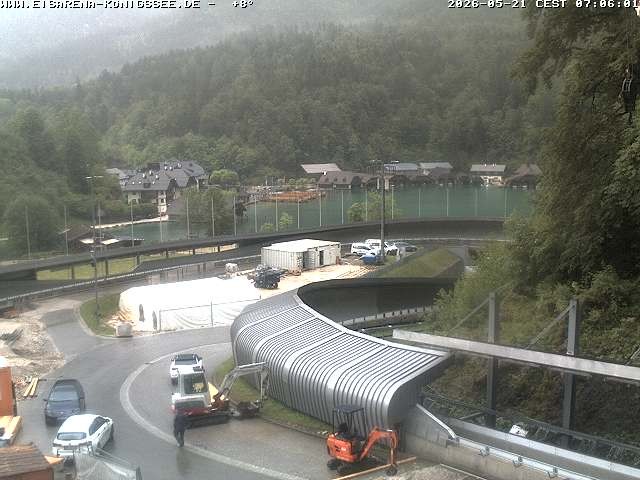 Archived image Webcam Bobsled run Koenigssee
