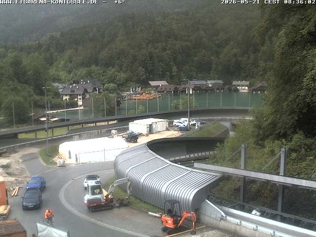 Archived image Webcam Bobsled run Koenigssee