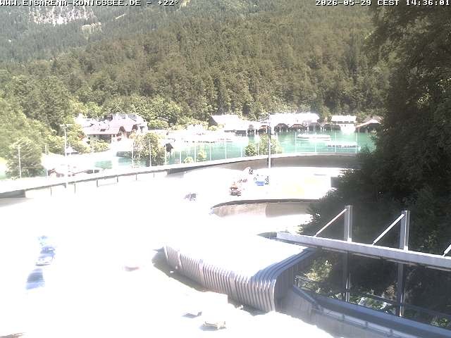 Archiv Foto Webcam Bobbahn mit Blickrichtung Königssee