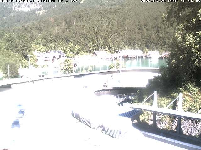 Archiv Foto Webcam Bobbahn mit Blickrichtung Königssee