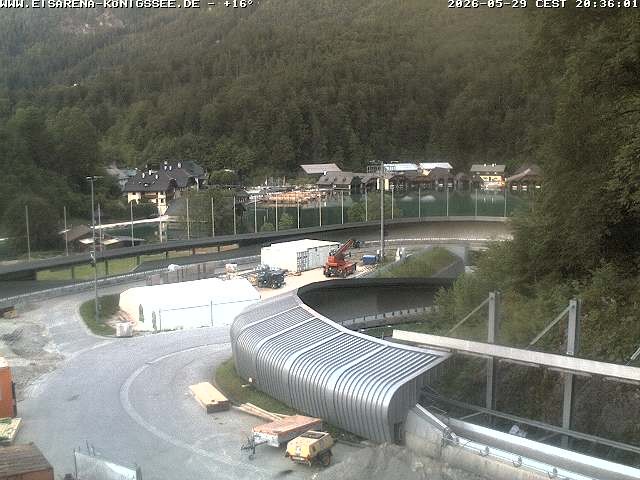 Archiv Foto Webcam Bobbahn mit Blickrichtung Königssee