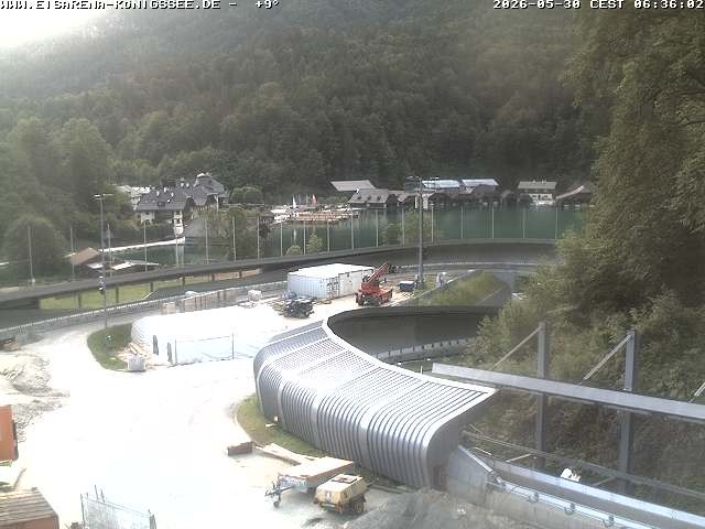 Archiv Foto Webcam Bobbahn mit Blickrichtung Königssee