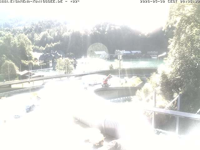 Archiv Foto Webcam Bobbahn mit Blickrichtung Königssee
