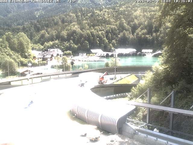 Archiv Foto Webcam Bobbahn mit Blickrichtung Königssee