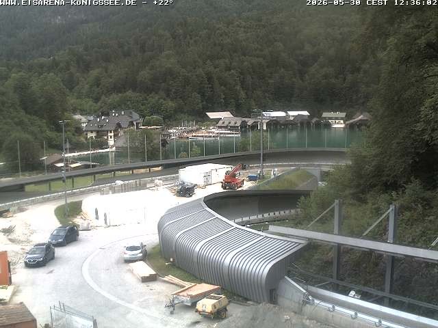 Archiv Foto Webcam Bobbahn mit Blickrichtung Königssee