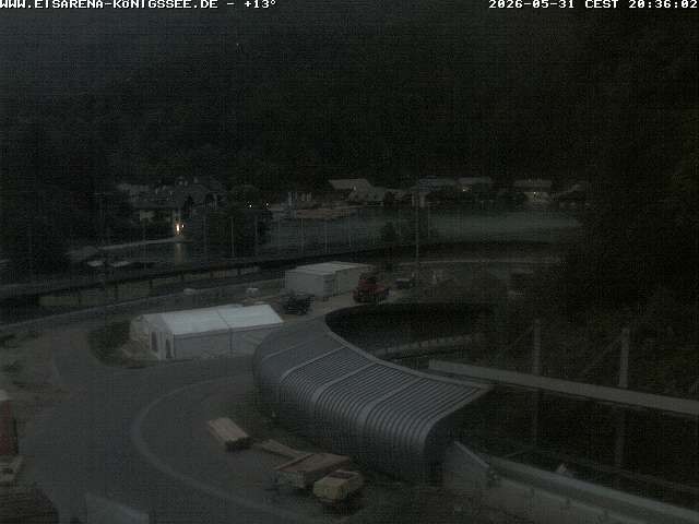 Archived image Webcam Bobsled run Koenigssee