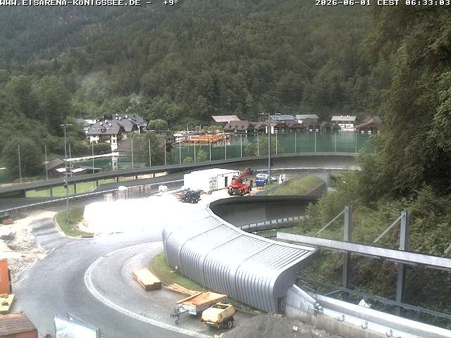 Archiv Foto Webcam Bobbahn mit Blickrichtung Königssee