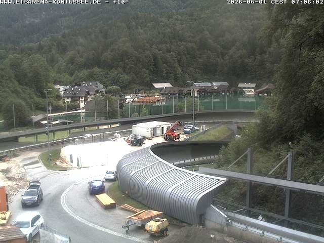 Archiv Foto Webcam Bobbahn mit Blickrichtung Königssee
