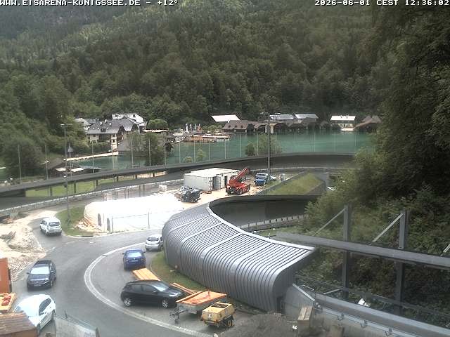 Archiv Foto Webcam Bobbahn mit Blickrichtung Königssee