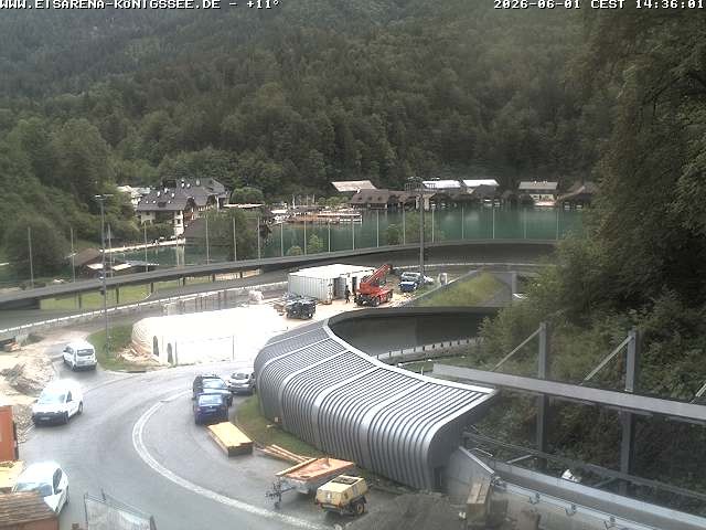 Archiv Foto Webcam Bobbahn mit Blickrichtung Königssee