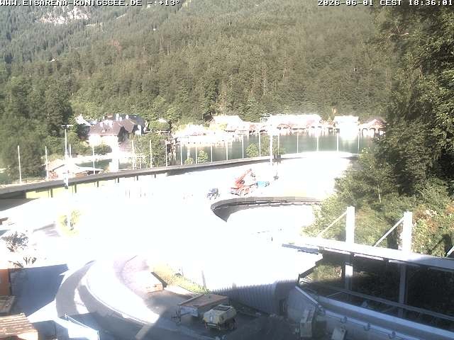 Archiv Foto Webcam Bobbahn mit Blickrichtung Königssee