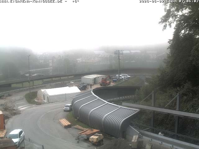 Archived image Webcam Bobsled run Koenigssee