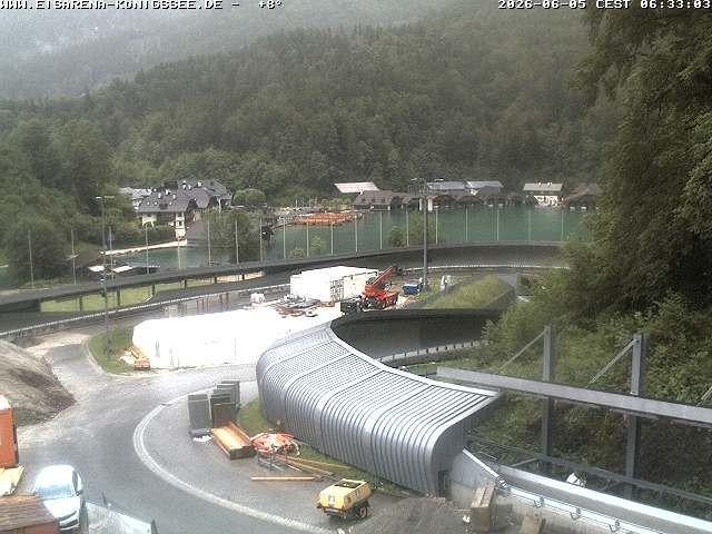 Archiv Foto Webcam Bobbahn mit Blickrichtung Königssee