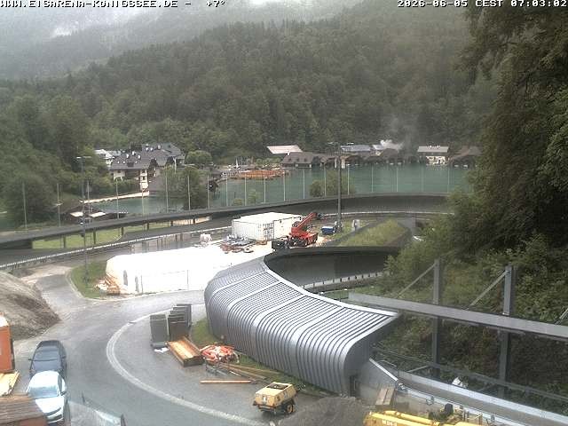 Archiv Foto Webcam Bobbahn mit Blickrichtung Königssee