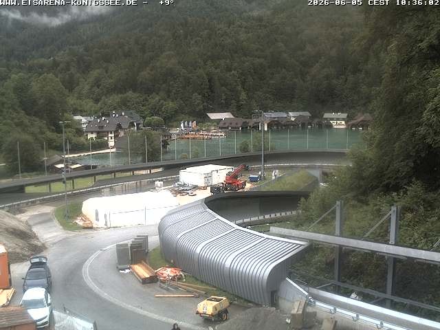 Archiv Foto Webcam Bobbahn mit Blickrichtung Königssee