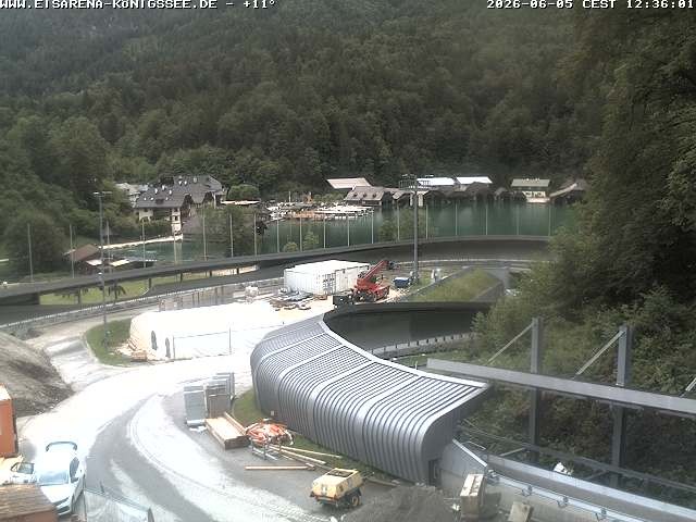 Archiv Foto Webcam Bobbahn mit Blickrichtung Königssee