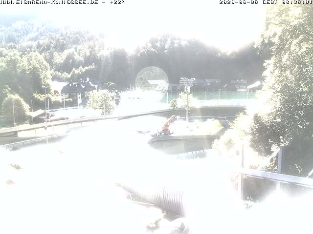 Archived image Webcam Bobsled run Koenigssee