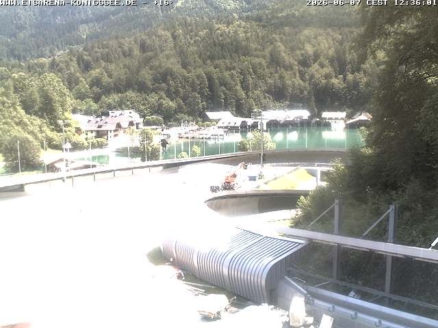 Archiv Foto Webcam Bobbahn mit Blickrichtung Königssee