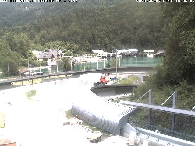 Archiv Foto Webcam Bobbahn mit Blickrichtung Königssee
