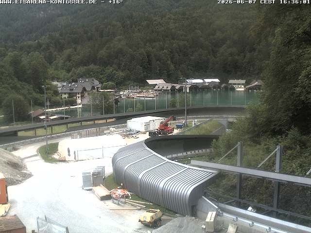 Archiv Foto Webcam Bobbahn mit Blickrichtung Königssee